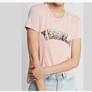 NWT Express Burnout Tequila Crewneck Tee